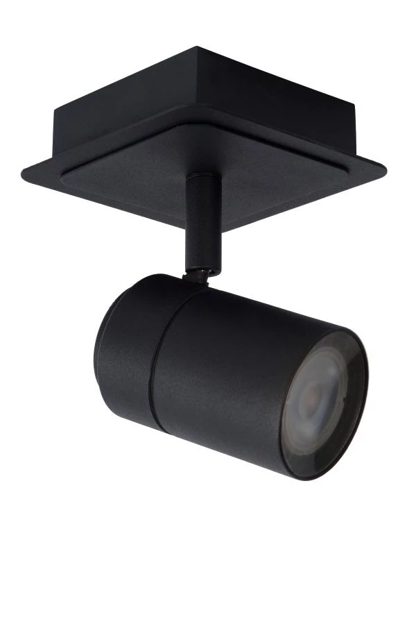 Lucide LENNERT - Ceiling spotlight Bathroom - LED Dim. - GU10 - 1x5W 3000K - IP44 - Black - off